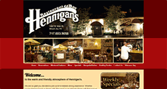 Desktop Screenshot of hennigansrestaurantandbar.com